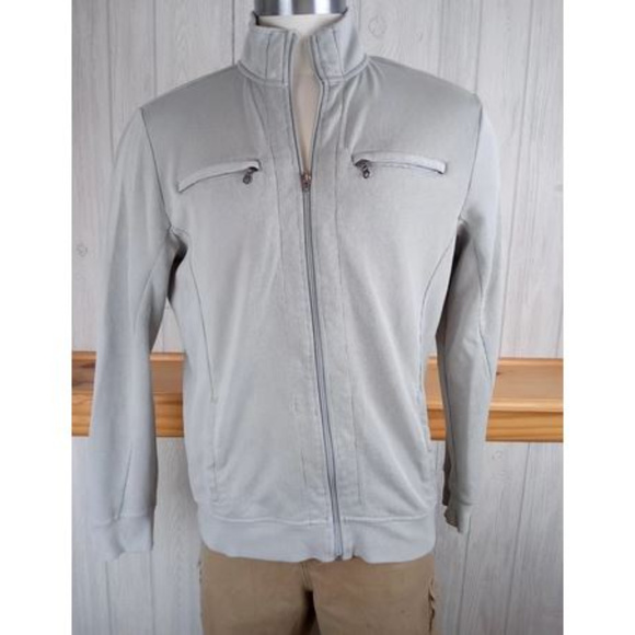 Apt. 9 Other - Apt 9 Gray Full Zip Collared Ribbed Sweater Top